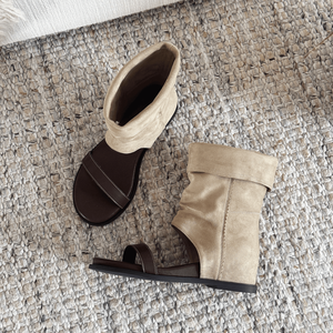 Nuovi <span class=keywords><strong>Stivali</strong></span> da Donna Stile Western <span class=keywords><strong>Cowboy</strong></span> 2026, Design Retrò con Cinturino, Tacco Alto in Camoscio, Modello Estivo - Product Image 4