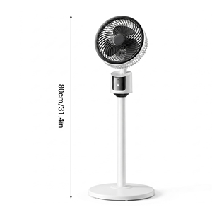 Nouveau ventilateur de circulation d'air silencieux à hauteur réglable, 3 vitesses de vent, ventilateur sur pied à oscillation automatique, ventilateur de table - Product Image 1