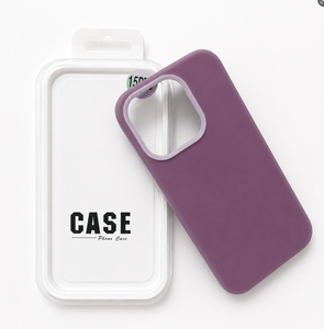 Funda de Teléfono de TPU Morada para iPhone, Carcasa Trasera de Color Puro Resistente a Impactos - Product Image 1