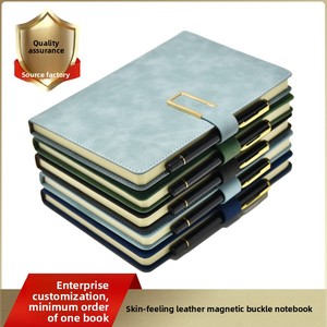 Carnet de notes A5 à boucle magnétique en PU, personnalisé pour le bureau, esthétique et de haute qualité, carnet épais B5, carnet de comptabilité A4, cadeau A6 - Product Image 5
