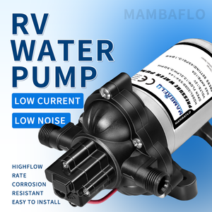 Pompe à eau pour camping-car Mambaflo 2088-544-144, 3 GPM/11,3 PLM, 12 V CC, pompe à diaphragme, interrupteur de pression externe, durable et fonctionnant à sec - Product Image 2