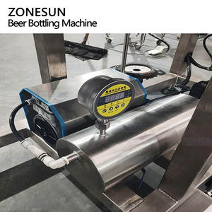 Máquina Llenadora y Tapadora de Botellas de Vidrio Semiautomática de Acero Inoxidable ZONESUN ZS-CFC5 de 6 Cabezales, Llenado Isóbarico al Vacío para Cerveza - Product Image 6