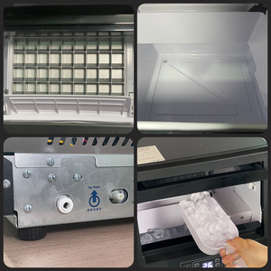 Máquina de Hielo Comercial con Autolimpieza, 44 Cubos, Eficiente, Silenciosa, de Acero Inoxidable, Capacidad de 30-40 kg/día, para Hotel y Hogar - Product Image 2