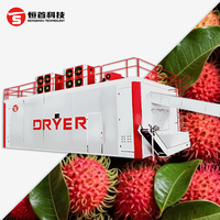 Industriële fruitdroogmachine, rambutan-droogmachine met gaasband, industriële fruitdroger