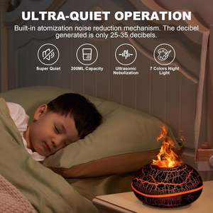Nuevo Difusor de Aroma con Llama de Colores Comercial, Humidificador con 7 Colores de Llama, Difusor de Aroma con Aceite Esencial, Humidificadores de Aire con Llama - Product Image 3