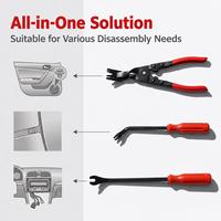 Pince à clips pour panneaux de porte de voiture TEBAK, kit d'outils de démontage de garnitures, 3 pièces, 35x25x5 cm, environ 550g, universel, 3 pièces/SET, pince manuelle