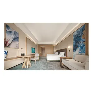 Ensembles de meubles d'hôtel en bois personnalisés design moderne sortie d'usine pour chambre à coucher