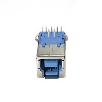 USB 3.0 Typ B Buchse, rechtwinklig, USB-B AF Anschluss, Druckeranschluss, Terminal