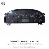 Pour camion benne à carrosserie large Tongli 875, ensemble de tableau de bord et de jauge ZB209TLVSN1180, pièces de rechange pour camions miniers