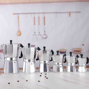 Cafetera Moka Moderna de 1/2/3/6/9/12 Tazas, Cafetera Italiana para Estufa, Cafetera Moka de Aluminio para Estufas de Gas y Eléctricas, Libre de BPA con Tapa - Product Image 2