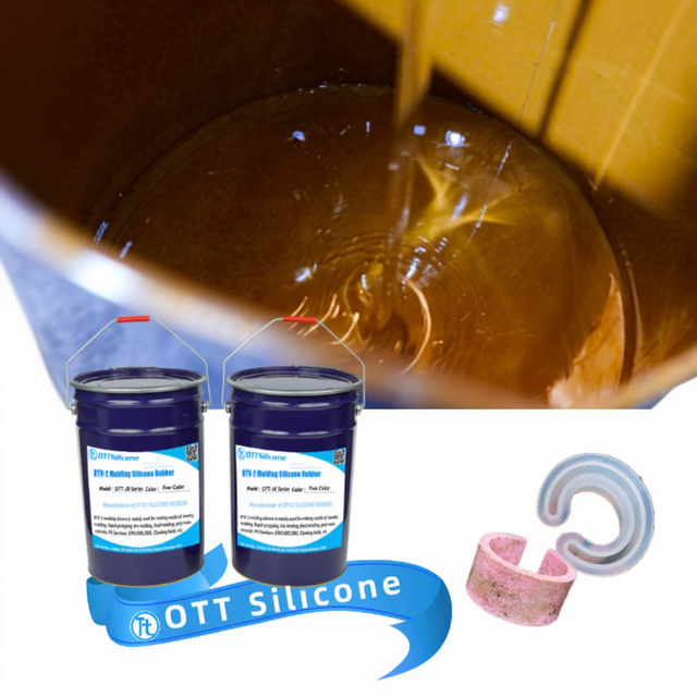 Addition Curing HT 33 a Platinum Transparent Silicone Rubber for Jewelry, Artificial Stones,Concrete Molding Mold Silicone