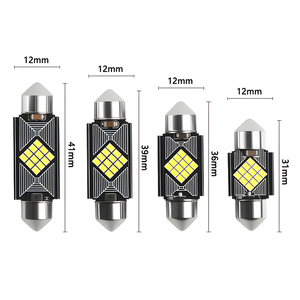 <span class=keywords><strong>Ampoule</strong></span> <span class=keywords><strong>LED</strong></span> Festoon C5W en promotion, 12 SMD, puce 2016, sans erreur Canbus, pour éclairage intérieur de voiture, plafonnier, lampe de lecture, et éclairage de plaque d'immatriculation automobile - Product Image 1