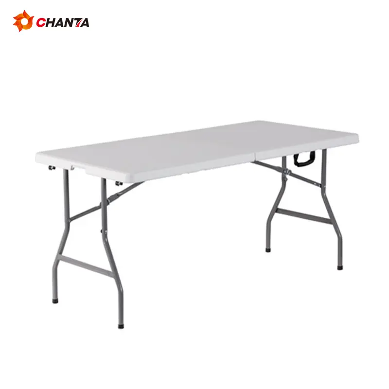 Table pliable d'usine, table pliable portable HDPE tables pliantes en plastique intérieures et extérieures