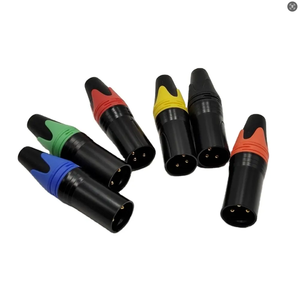 <span class=keywords><strong>Conector</strong></span> XLR Macho de 3 Pines Bañado en Oro con Contacto de Cobre y Terminales de 3 Núcleos, <span class=keywords><strong>Jack</strong></span> de Audio <span class=keywords><strong>para</strong></span> Micrófono, <span class=keywords><strong>para</strong></span> Powercon Tipo Hembra de LED - Product Image 1