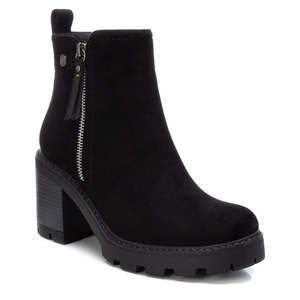 Stivaletti da Donna Refresh in Camoscio Nero con Cerniera e Tacco - Product Image 2