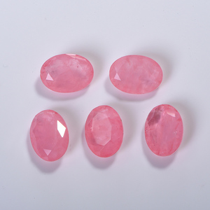 Perle di Gemme Sintetiche Taglio Ovale all'Ingrosso per Creazione di Gioielli Fai-da-Te, Rubino Sintetico - Product Image 2