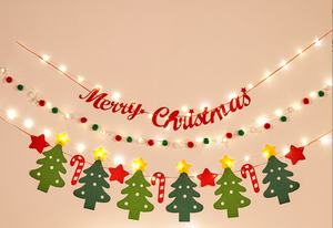 Banderoles en feutre d'Halloween, drapeaux à ficelle, décorations pour la maison - Taille et couleur personnalisables - Product Image 5