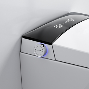 Nouvel arrivage de toilettes intelligentes suspendues au mur Wc intelligent en céramique pour salle de bains Wc avec jet d'eau P-trap Water Closet - Product Image 6