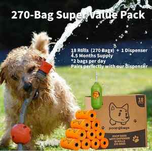 Bolsas Biodegradables para Excremento de Perro de Gran Capacidad y Alta Calidad con Dispensador, Bolsas de Plástico para Desechos de Mascotas de Cualquier Tamaño - Product Image 6
