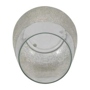 Vaso in vetro testurizzato per l'arredamento del soggiorno, decorazione per la casa, vaso per fiori per il bagno, la camera da letto, l'ufficio. - Product Image 6