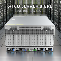 Personnalisation du processeur AMD 9005 Intelligence artificielle 6U Server Double Width 8 Gpu Training Reasoning AI Server with Multiple Gpu