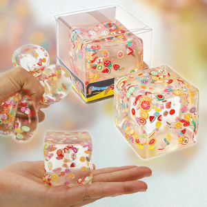 Nuevo Juguete Antiestrés de Maltosa en Forma de Bola de Azúcar, Cubo de Fruta Blandito, Material TPR, Edad 14+ - Product Image 3