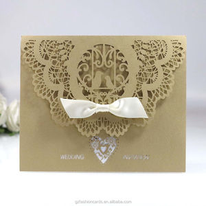 การ์ดเชิญงานแต่งงานรูปนกเลิฟเบิร์ดแบบตัดเลเซอร์ และการ์ดเชิญวันเกิดแบบตัดเลเซอร์ตามสั่ง - Product Image 2