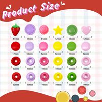 Botón a presión de plástico de decoración multiusos de 10mm, 13mm y 15mm para correa de mochila, ropa para mascotas, productos para bebés, accesorios para manualidades DIY