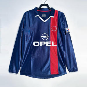 高品質 92-14 リーグ1クラブ レトロ メンズ サッカーユニフォーム 100% ポリエステル 軽量 通気性 エコフレンドリー 長袖 - Product Image 6