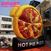 Jouet de pizza gonflable de décoration de pizzeria, ballon de pizza gonflable de décoration suspendue