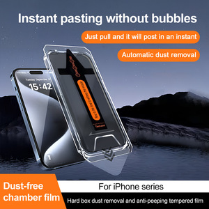 Protection d'écran intégrale et anti-poussière en verre trempé pour <span class=keywords><strong>iPhone</strong></span> 17 Pro Max - Product Image 1