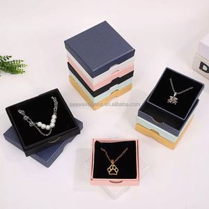 Boîte à bijoux personnalisée, emballage, petite boîte à bijoux, design personnalisé pour collier, boucles d'oreilles, bague, avec logo - Product Image 3