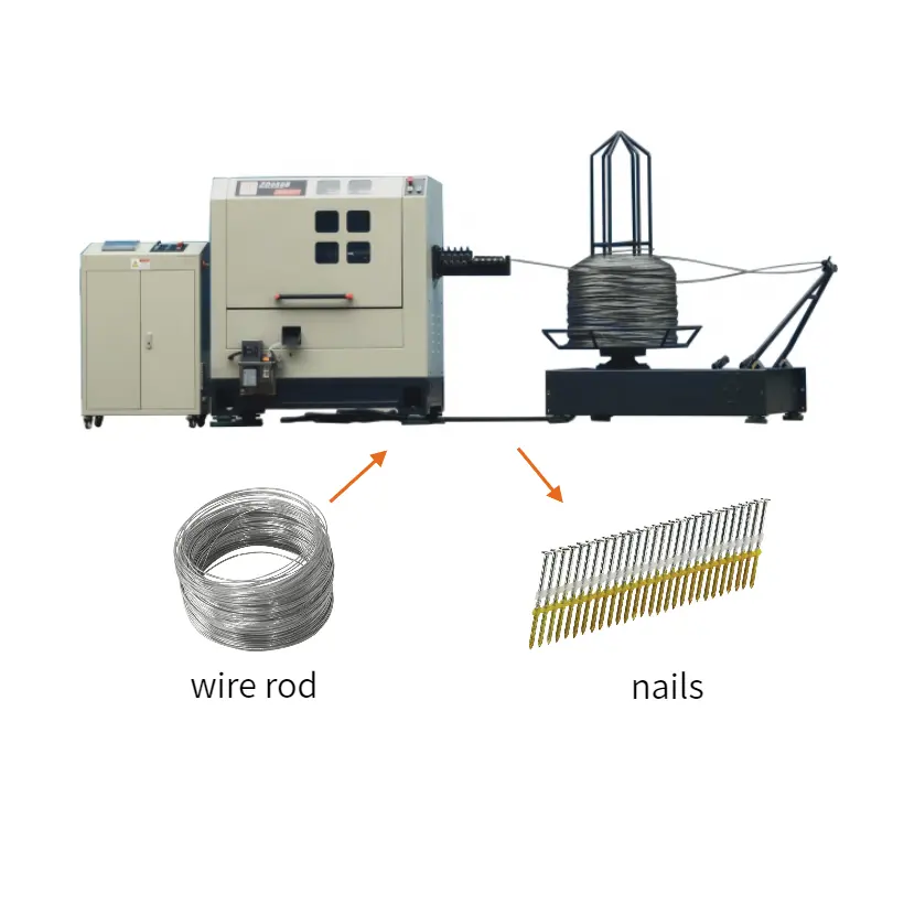 New Design High Speed Common Wire Nail Making Equipment Machine For Strip Nails Making