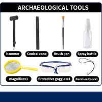 Kit d'archéologie STEM Citrouille d'Halloween – Figurines miniatures en plastique de squelette, fantôme et momie d'horreur – Outils de fouilles complets – Éducatif pour tous les âges