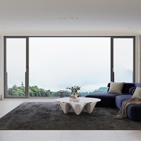 Ventanas Abatibles y Oscilobatientes de Aluminio Negro, Modernas, con Aislamiento Térmico, Resistentes a Huracanes e Impactos, Impermeables, para Baño
