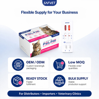 Kit de test rapide FIV FELV pour animaux de compagnie – Détection d'antigènes de la leucémie et de l'immunodéficience féline dans le sang – Prix usine
