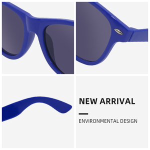 แว่นกันแดดทรงเหลี่ยมสำหรับผู้ใหญ่ ยูนิเซ็กซ์ วัสดุ RPET แฟชั่นสำหรับการเดินทาง ลดราคาพิเศษ - Product Image 3