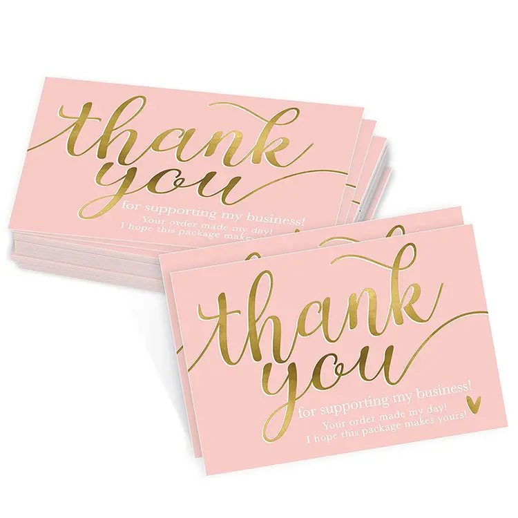 Popular Online Designs Gift Love Motivational Affirmation Cards Set Greeting Card thank you card for small business