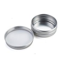 Pot en aluminium de 10 ml, 15 ml, 25 ml, 30 ml, 50 ml, 60 ml, 80 ml, 100 ml, récipient pour pommade de 50 g, boîte plate en aluminium de 50 ml, emballage en aluminium / pot en aluminium