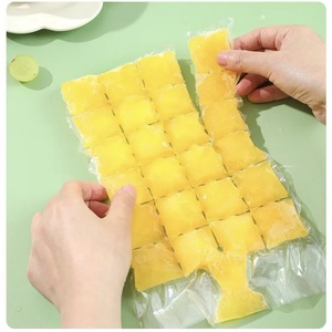 Food Grade Disposable PP <b>Plastic</b> Ice Packs Mold Transparent Square Shape Heat Seal Ice Grid Bag Passion Fruit <b>Block</b> Artifacts - Product Image 3