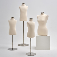 AFELLOW Mannequin de couture en mousse durable avec base métallique, modèle unisexe blanc pour le haut du corps, prix de gros