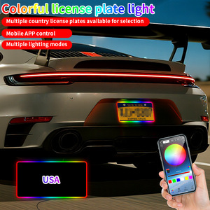 Luci Targa LED Multicolore con Effetto Inseguimento, Cornici <span class=keywords><strong>per</strong></span> Targa <span class=keywords><strong>per</strong></span> <span class=keywords><strong>Auto</strong></span>, Rimorchi, UTV, ATV, Camion, Camper - Product Image 3