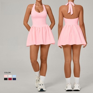 Conjunto Deportivo de Tenis Estilo Europeo con Cordones para Mujer, Tejido Transpirable de Secado Rápido que Absorbe el Sudor, Previene la Exposición Accidental - Product Image 1