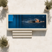 Piscine Conteneur FRP 20 pieds Multi-Modules Combinables, Piscine au Sol Triple Anti-Corrosion, Résistante aux UV, Écologique et Facile à Installer