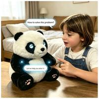 Jouets en peluche IA en gros OEM avec yeux LED émotionnels, jouet en peluche ChatGPT 60 langues, compagnon de lit pour enfants