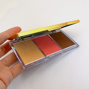 Phoera — Kit de maquillage de visage, personnalisé, étiquette privée, pigmenté, poudre de fleur rouge Vegan, crème mate, 3 couleurs, Palette de fard à paupières - Product Image 2