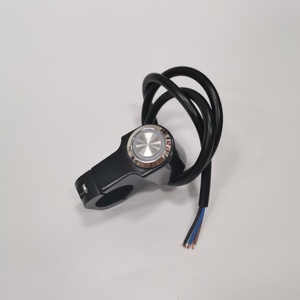Aluminium Drukknop Bediening Voor Elektrische Fiets Waterdicht Aan/Uit Led Licht Stuur Schakelaar Voor Motorfietsen - Product Image 4