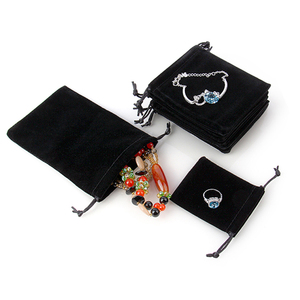 Chất Lượng Cao Da Lộn <span class=keywords><strong>Pouch</strong></span> Nhung Đồ Trang Sức Dây Kéo Túi Bán Buôn Tùy Chỉnh In <span class=keywords><strong>Logo</strong></span> Cho Món Quà Cho - Product Image 2