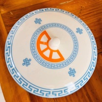 Plat de cuisson moderne en céramique de 10 pouces, compatible micro-ondes et four, avec couvercle, idéal pour réchauffer les tortillas