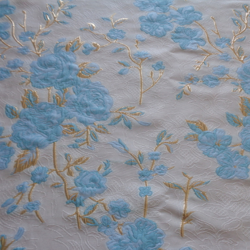 Хит продаж, 3d Цветы, парча, золотой металлик, искусственный шелк, ткань добби, жаккардовое платье с люрексом, юбки, ткани